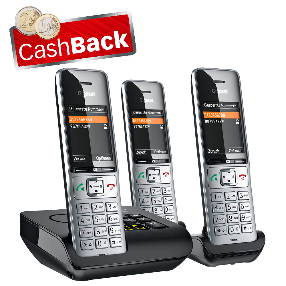 AKTION: Gigaset COMFORT 500A Trio Schnurloses Telefon-Set Mit ...